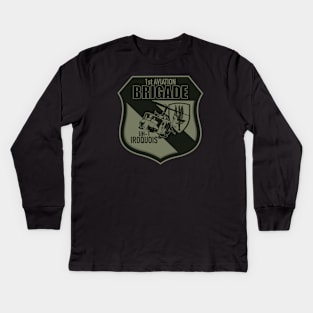 1st Aviation Brigade Kids Long Sleeve T-Shirt